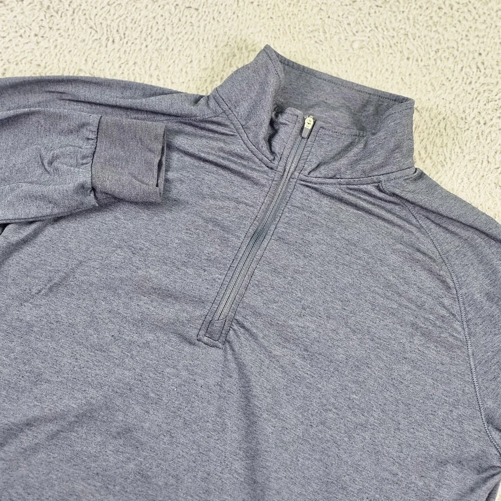 Travis Mathew Pullover Mens Medium Blue 1/4 Zip Lightweight Golf Performance Top